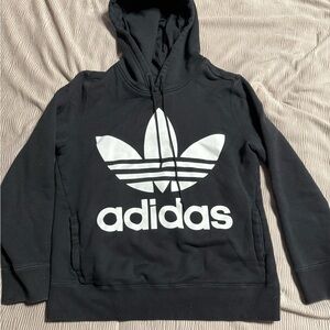 Adidas Black and White Sweater with Iconic Logo